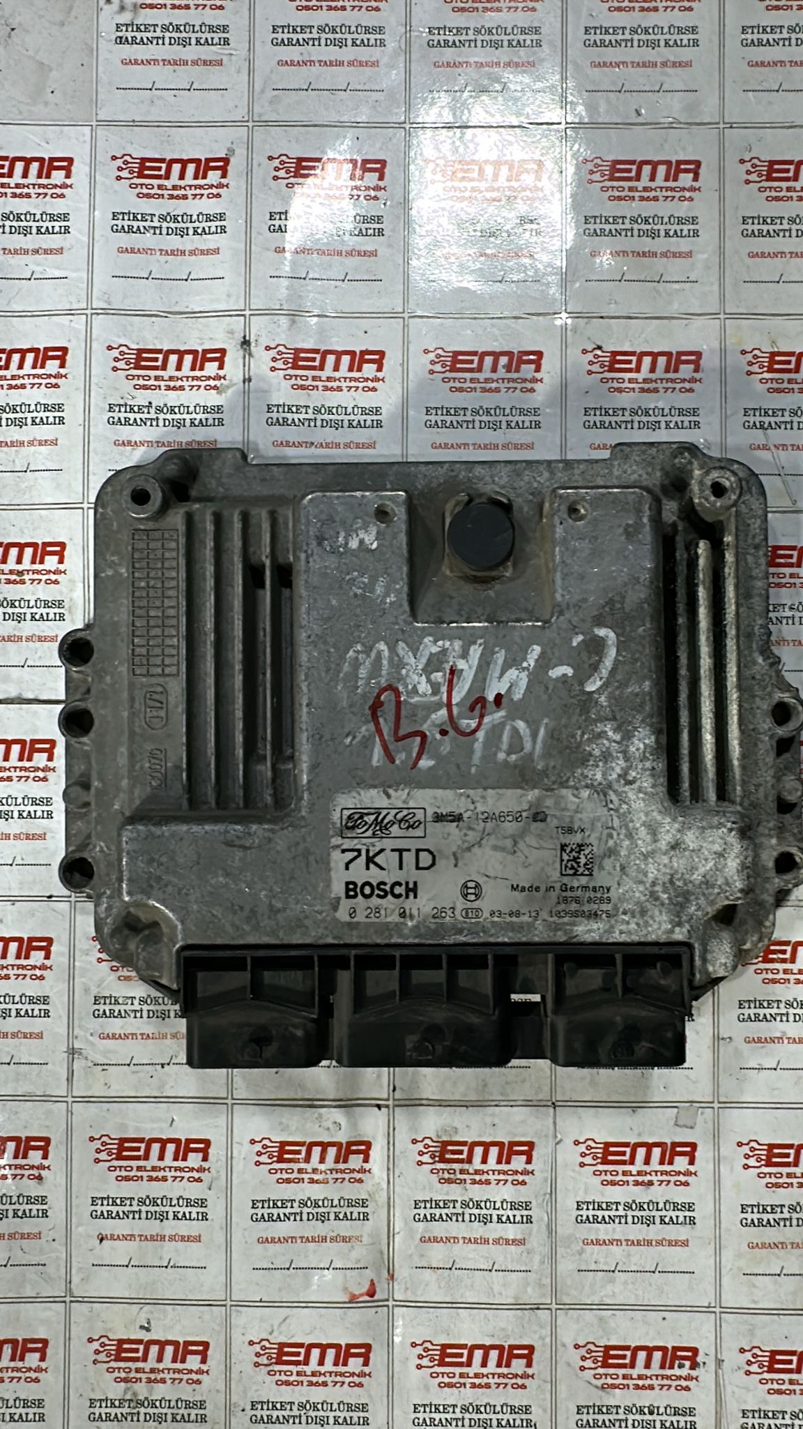 FORD FOCUS CMAX 1.6 TDCİ DİZEL MOTOR BEYNİ 3M5A 12A650 JD